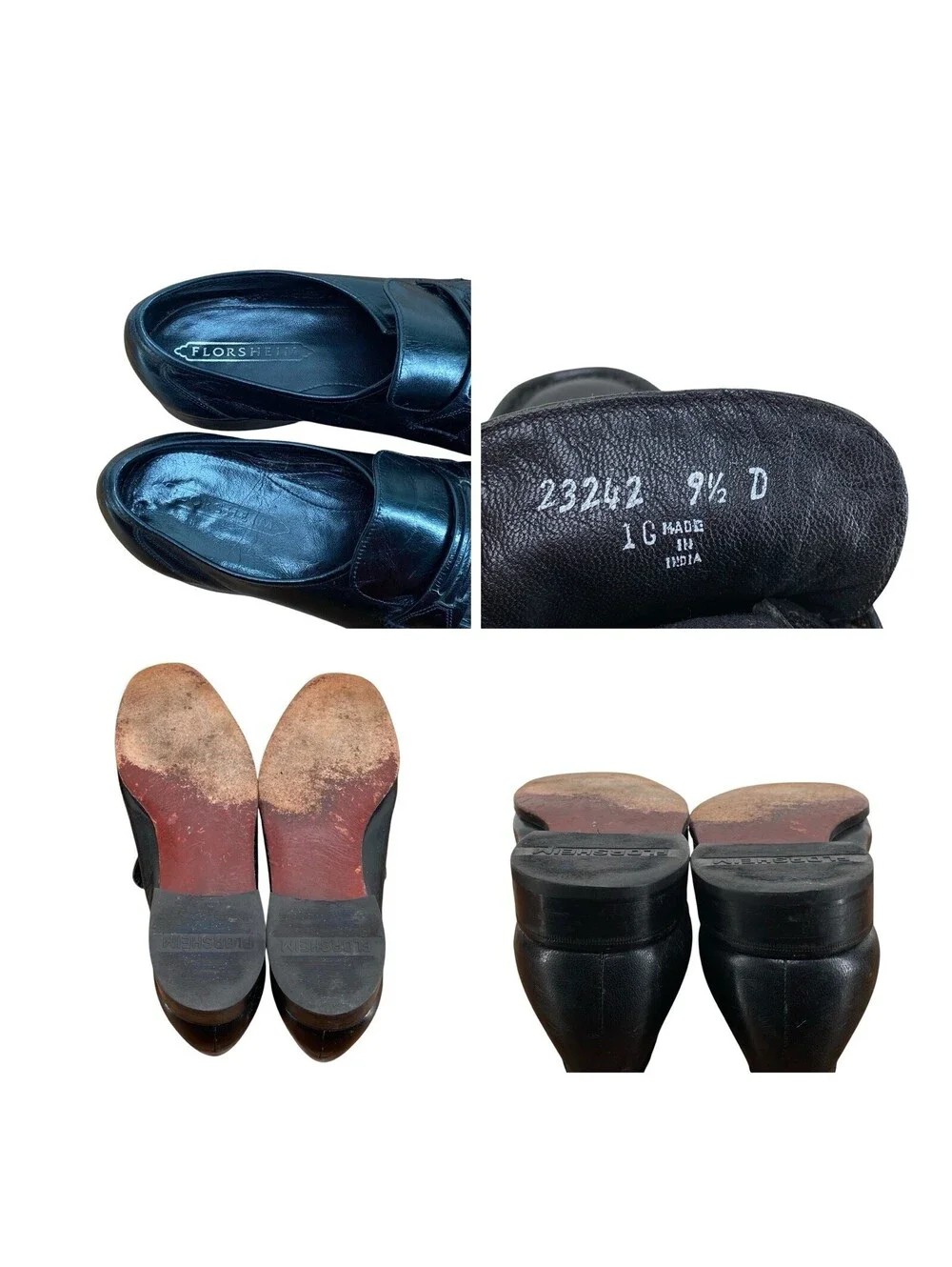 Florsheim Imperial Kenmoor Loafers 23242 Black Leather Penny Slip On Men’s 9.5 D